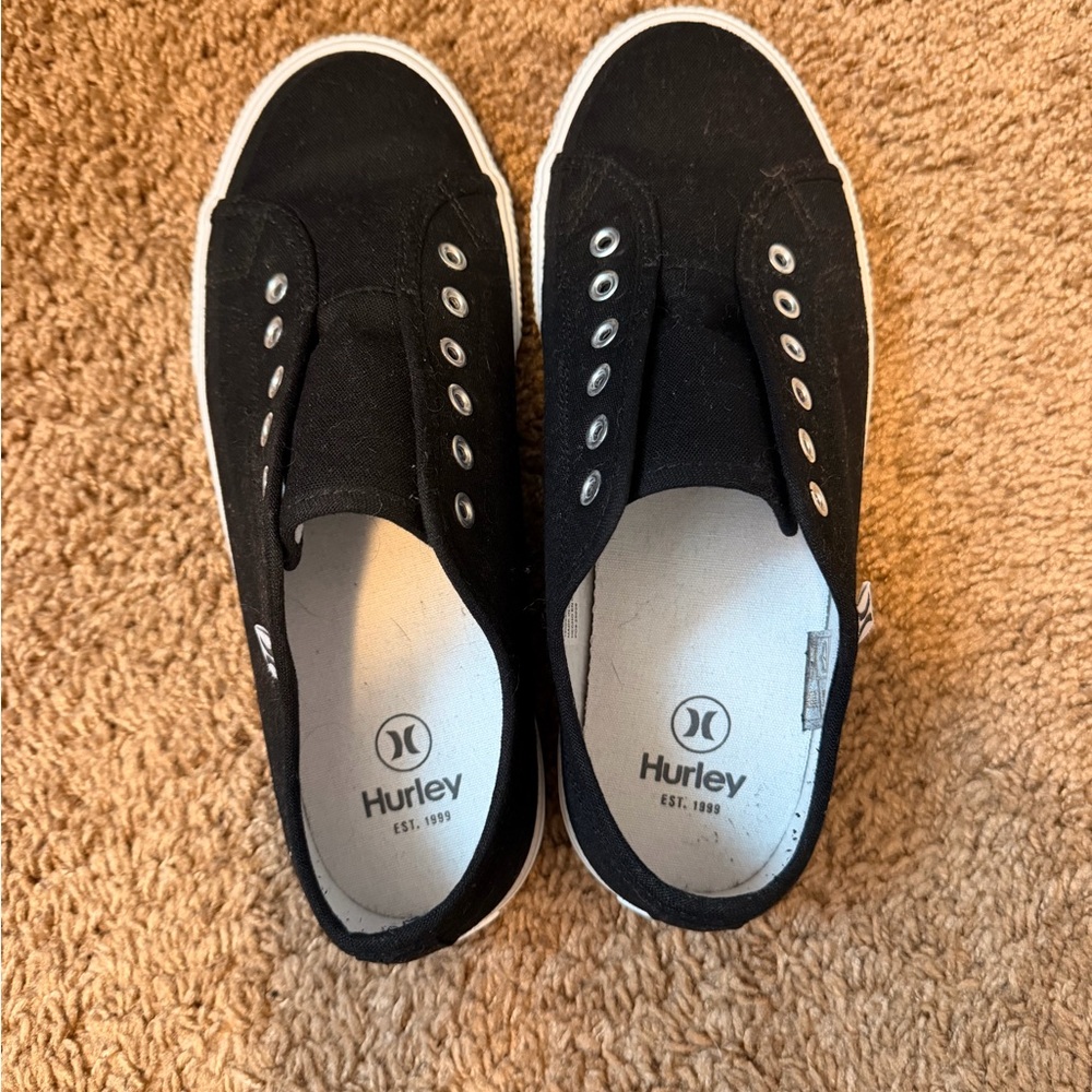 Hurley Kids Black Canvas Sneakers